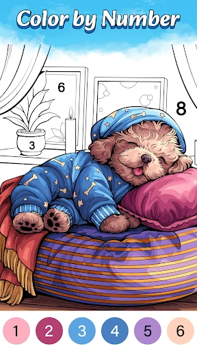 Gameplay screenshot 1 from Color Oasis - Color by Number - Board game